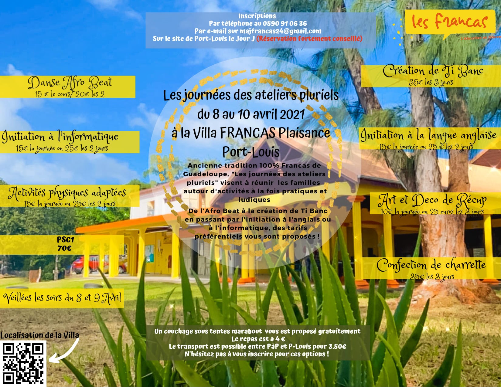 Vacances de Pâques – Ateliers pluriels – Port-Louis