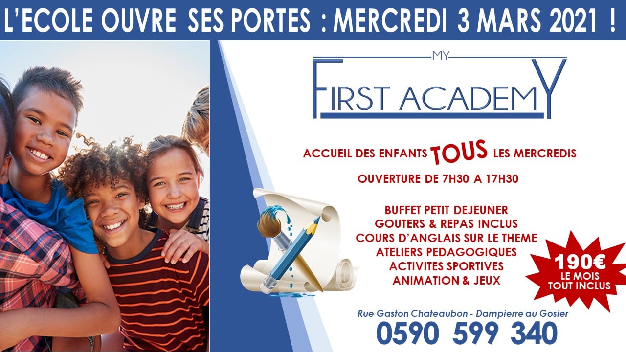 Accueil de loisir du mercredi – My First Academy – Gosier