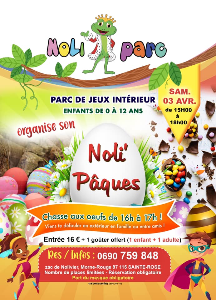 Chasse aux œufs de Pâques – NoliParc – Sainte Rose