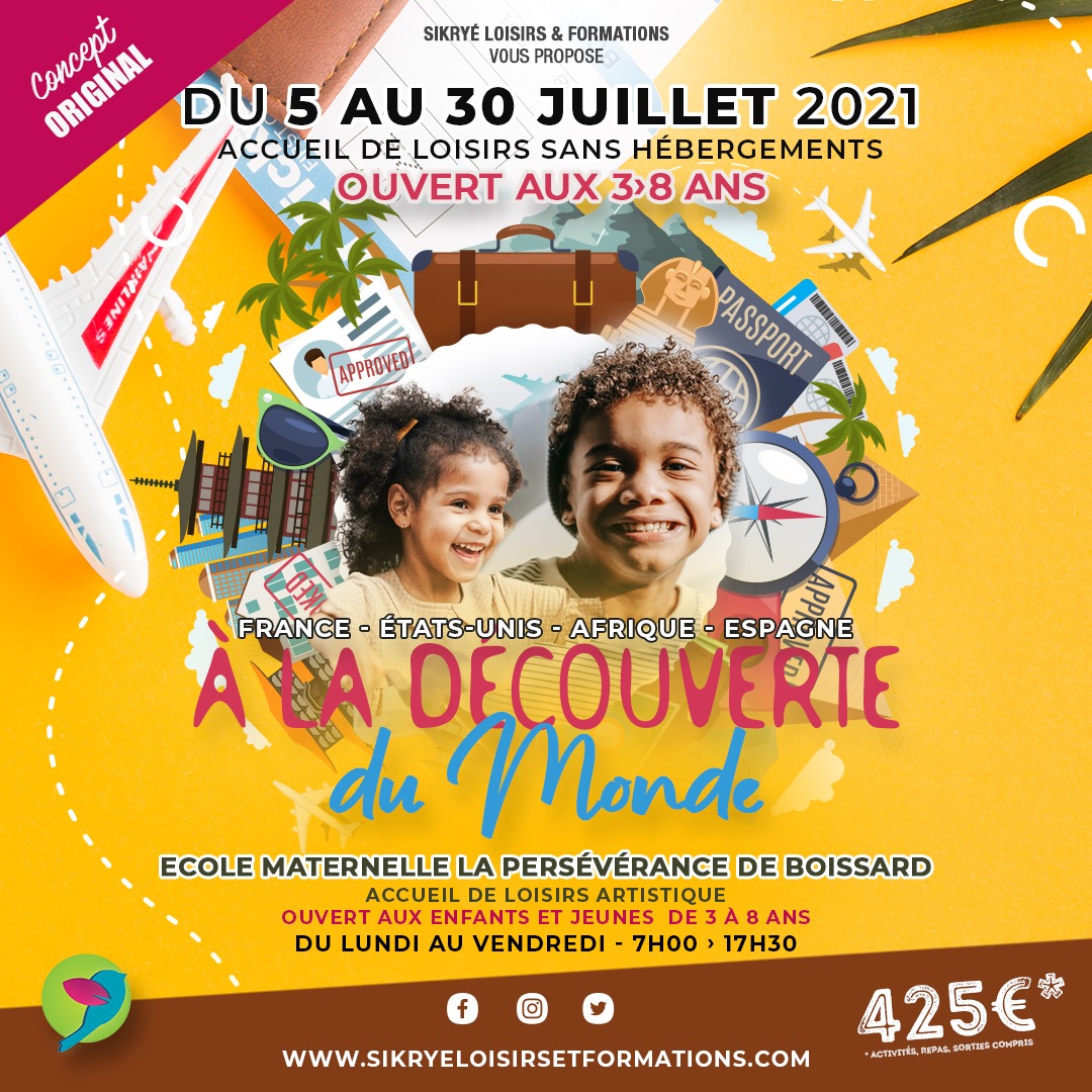 A la Découverte du monde du 5 au 30 juillet -Abymes