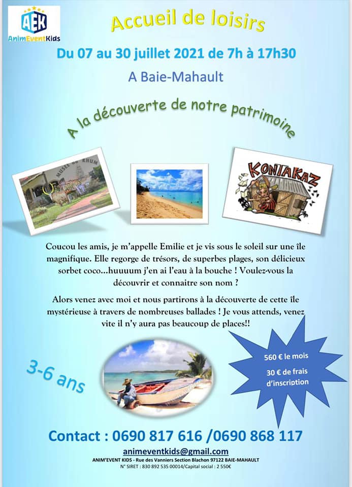 A la découverte de notre patrimoine – Baie Mahault 3/6 ans