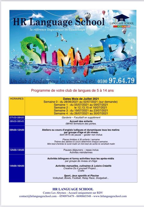 SUMMER CLUB – Abymes 5/14 ans