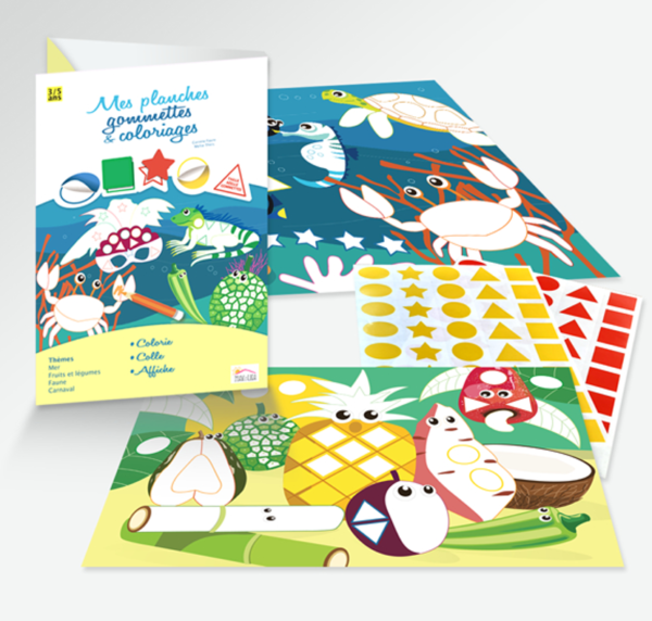 Mes planches - Gommettes & Coloriages 3/5 ans