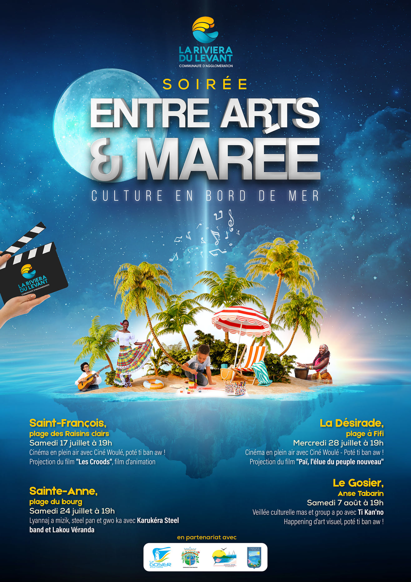 Soirée entre Arts &Marée – Culture en bord de mer -Ciné Woulé