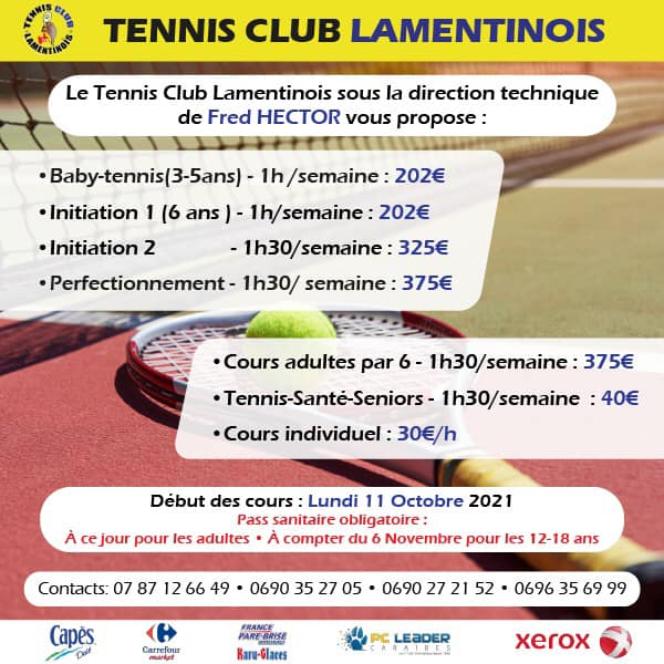 Tennis enfant – Lamentin