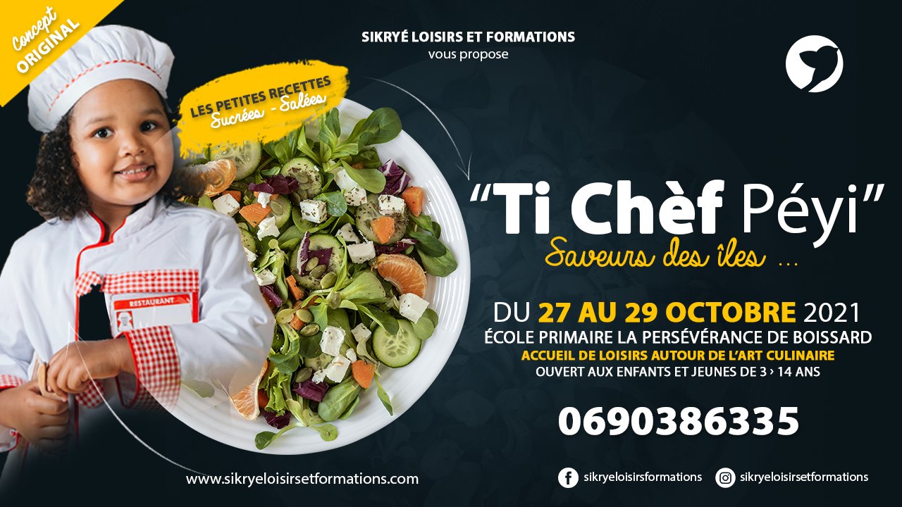 Vacances de la Toussaint – Ti chef péyi – Abymes – A partir de 3 ans