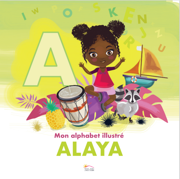 Nouveau : Mon alphabet illustré – Livre personnalisé avec le prénom de l’enfant & un personnage