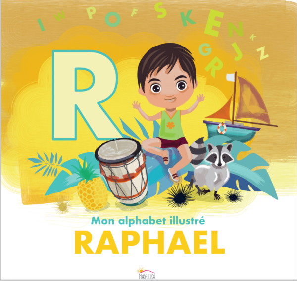 Nouveau : Mon alphabet illustré - Livre personnalisé avec le prénom de l'enfant & un personnage – Image 12