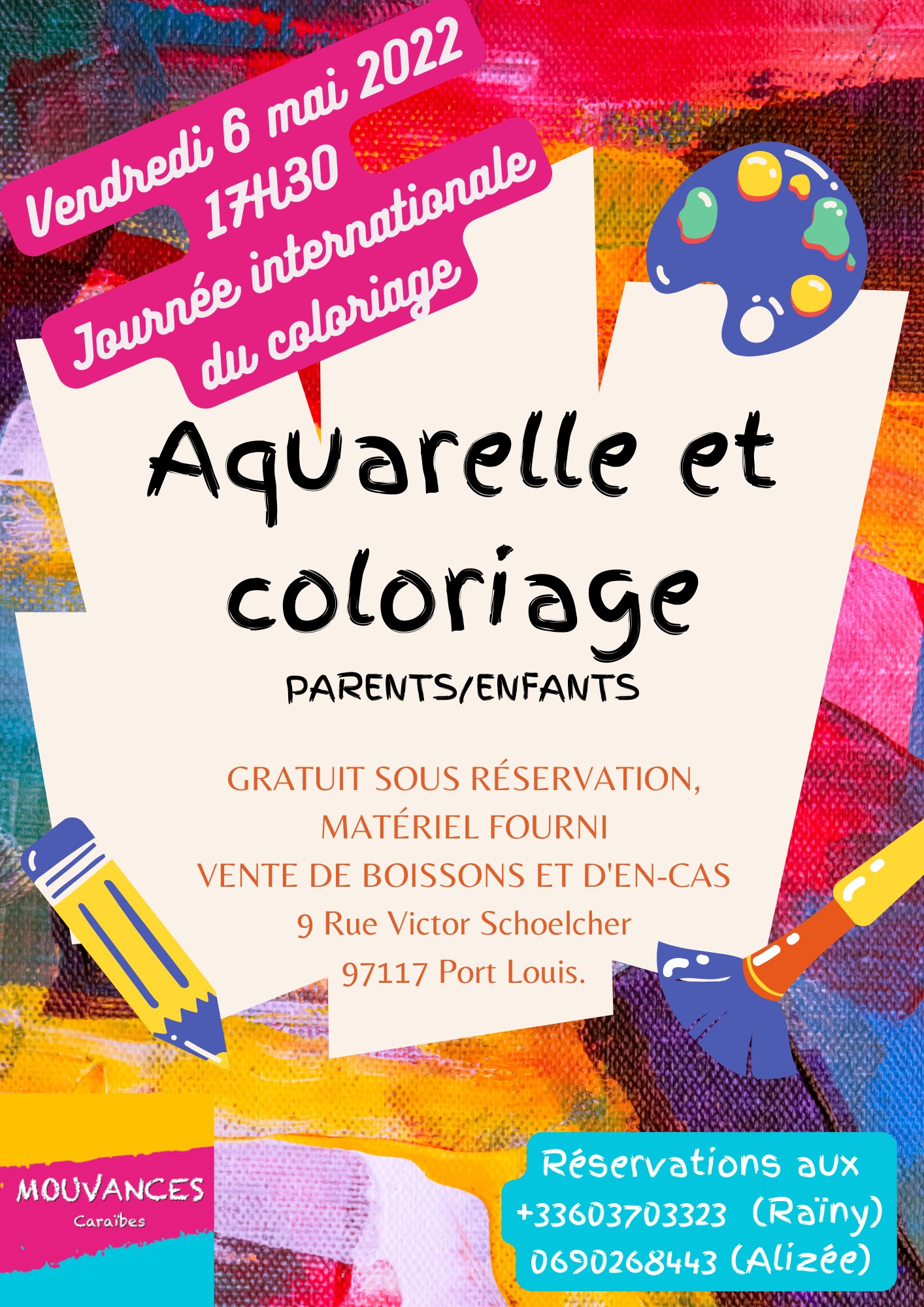 Atelier coloriage et aquarelle