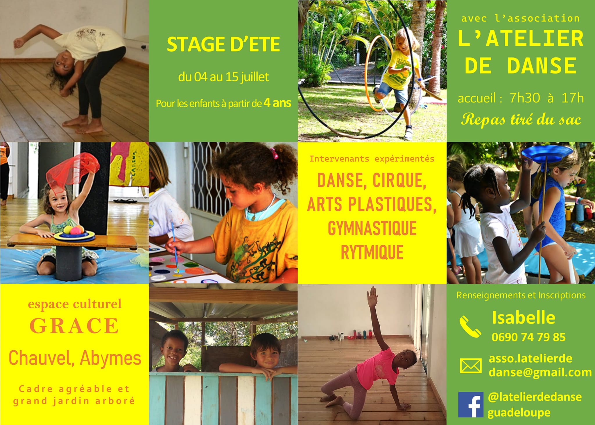 Juillet – Stage artistique – Abymes