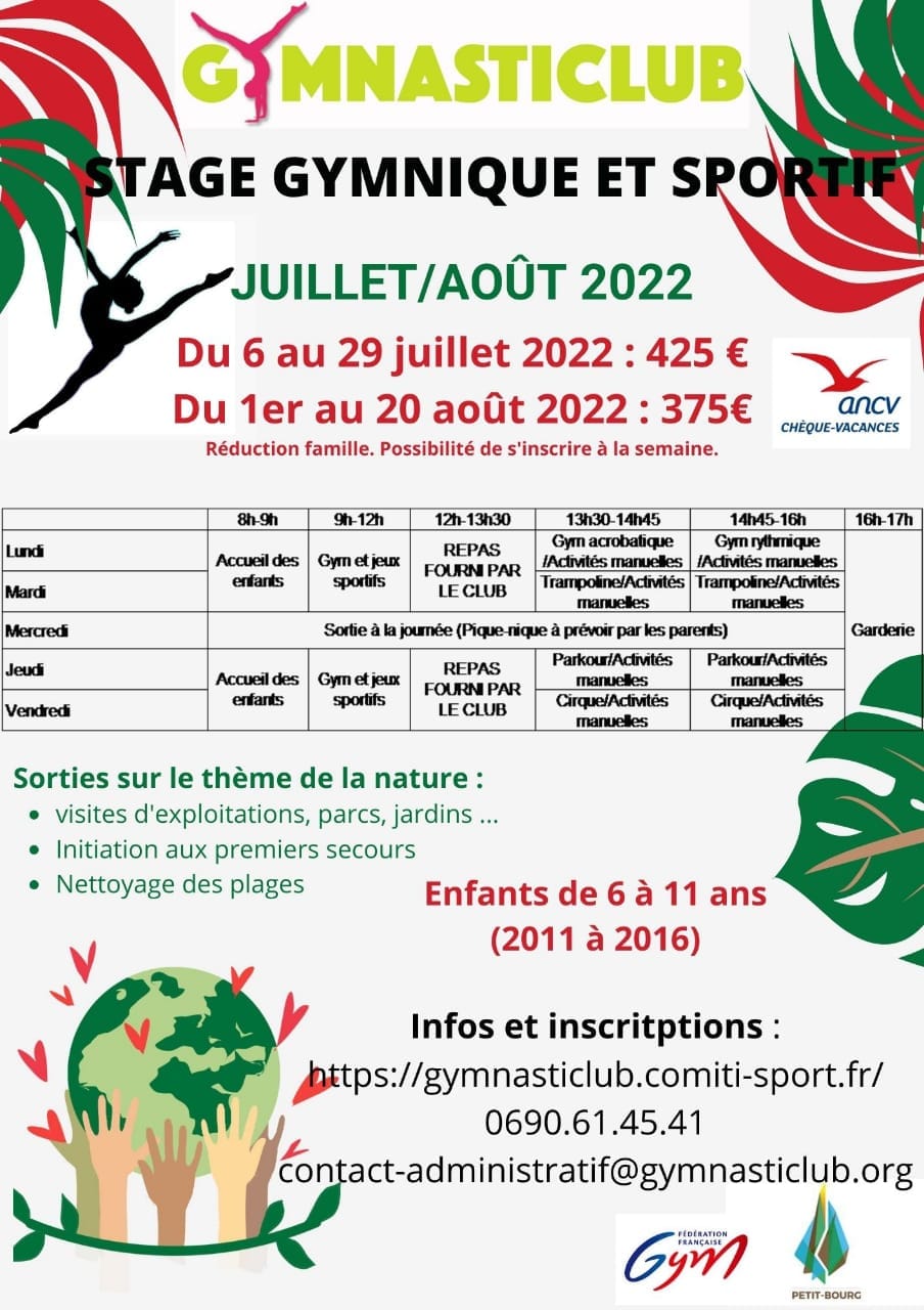 Juillet / Aout-Gymnastique – Petit-Bourg