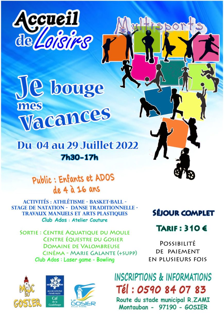 Juillet – Je bouge mes vacances – Gosier