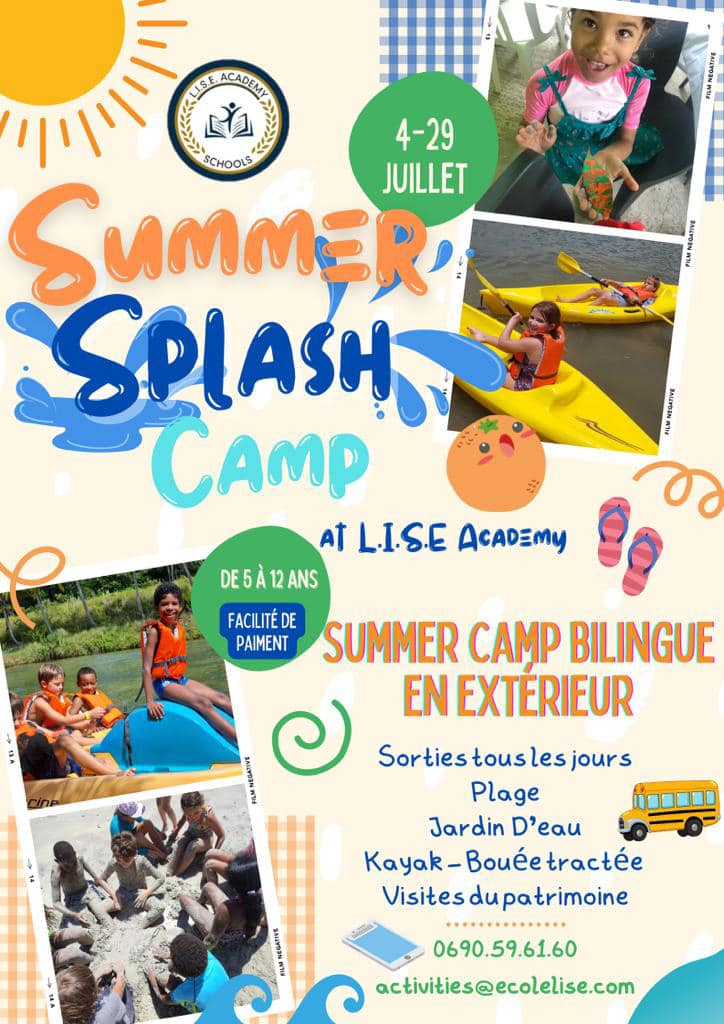 Juillet – 💦 Notre « Summer Splash Camp » – Baie -Mahault