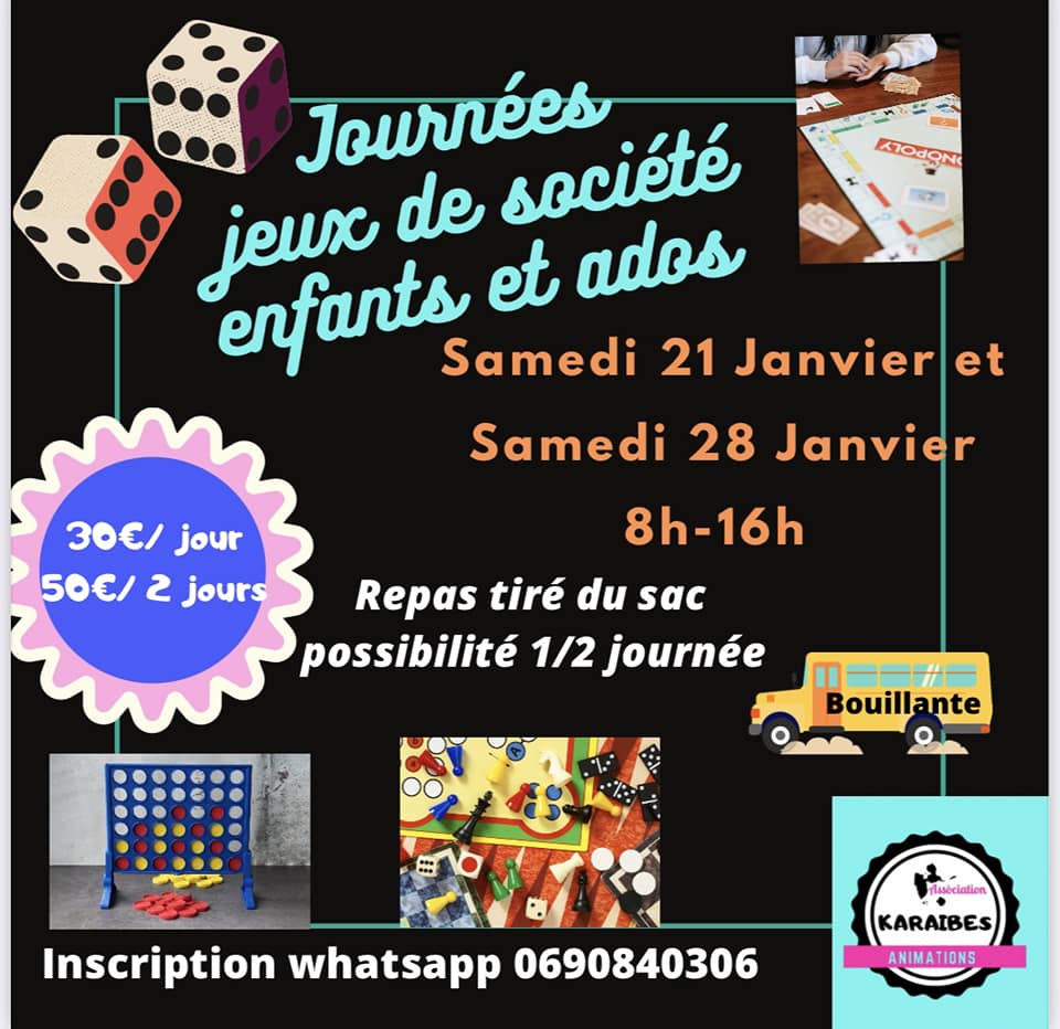 Nouveau Journée Jeux de société – Bouillante