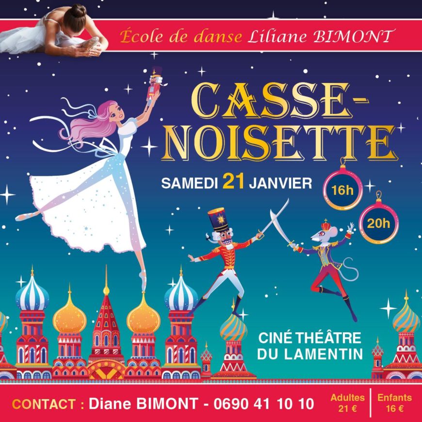 Spectacle de Danse le Samedi 21 Janvier au ciné théâtre du Lamentin.