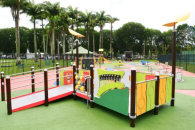 Rénovation de l’aire de jeux de la verdure au Lamentin